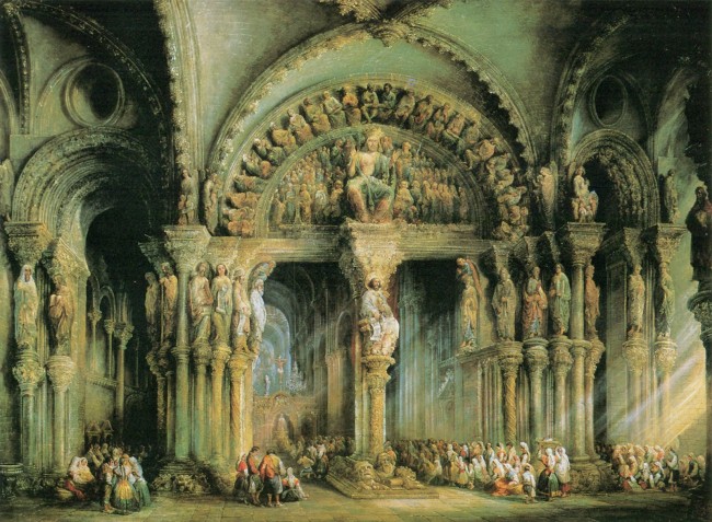 Pórtico da Gloria, Jenaro Pérez Villaamil, 1849
