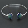 Pulseira de Vieiras de Santiago con Esmalte Azul