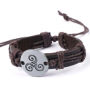 Pulseira Trisquel e Coiro Vegán
